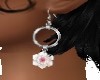 WHITE/PINK FLORAL EARRIN