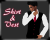 Dk Red Shirt & Vest