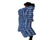 Layerable Blue Fur Coat