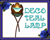 Deco Teal Lamp