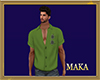 [MK]Camisa casual verde