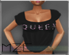 [MZ] Queen Top. Black