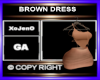 BROWN DRESS