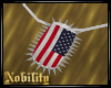 Flag Spiked Dogtag