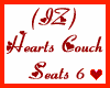 (IZ) Hearts Couch Seat 6