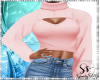 {SS} Open Sweater Pink