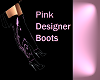*S* Pink Designer Boots