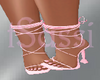 LaceUp Pink Heels