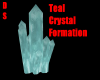 Teal Crystal Formation