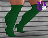 Cozy Thigh Boots green