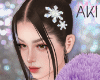 Aki Glint Snow HairPin L