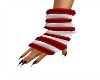Red/White arm warmers 