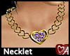.a Heart Necklet Lilac