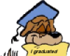 Dog with diploma