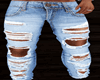 Blue Jean Ripped