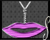 !S! Pink Lips Necklace