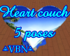Heartcouch~5poses blue