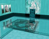 A Mirrored Room in Teal