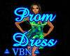 Prom dress green