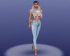 Butterflies and Denim Outfit