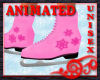 Skates - Pink Snowflakes