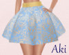 Aki .Fleur Skirt .Sky