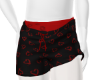 VDAY RED/BLK HRT BOXERS