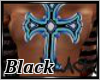 Blue Cross Back Tattoo