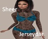 Sheer Sexy BodySuit Teal