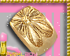 <P>Gold Flower Bangle
