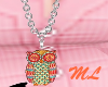 [ML] Owl Necklace