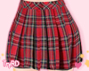 🦋 Red plaid skirt