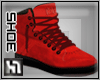 [H1] Red velvet shoes