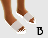 White slides white toes