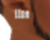 (L)Lisa Name Earrings