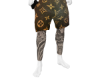 BROWN LV SHORTS