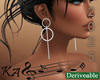 Boho Silver Hoop Earring