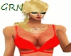 *GRN*Fishnet Top*Red