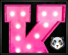 [P2] Pink Neon Letter K