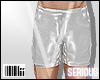 .:S Silver Leather Short
