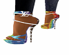 LV Rainbow Diva Heels