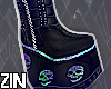 Neon Skulls Boots