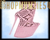 Crocket Lace Heels Pink