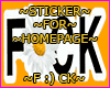 ! F*ck#18 Sticker.