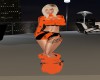 Orange & Black Fur Boots
