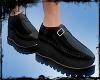 [Gel]Black Leather Shoes