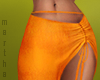$ tied skirt s22 orange