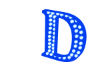 BLUE LETTER D