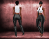 LEATHER Straight pant V1