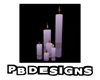PB Purple Pillar Candles